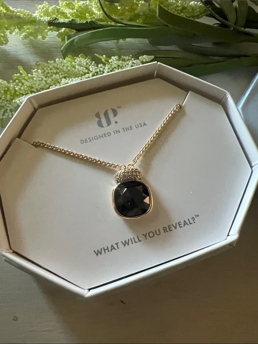 Bomb Party “shining unapologetically” necklace